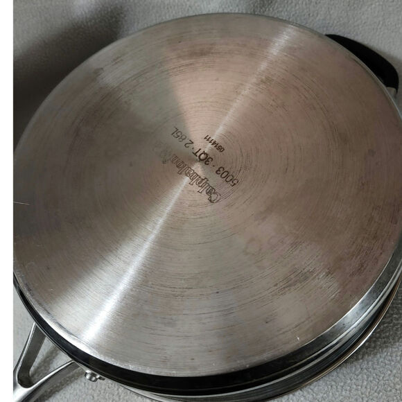 Calphalon 3 Qt. 10" Sauté Sauce Pan Skillet Dual Rubber Handles NO Lid - Picture 4 of 8
